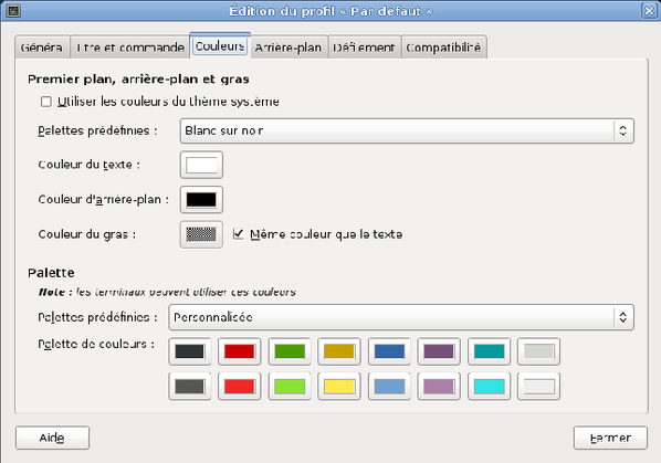 Configuration Terminal GNU/Linux Debian