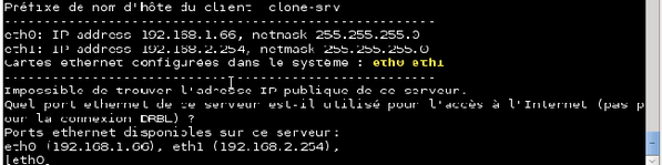 Configuration environnement des clients Clonezilla Server Édition et4