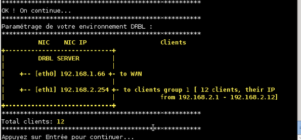 Configuration environnement des clients Clonezilla Server Édition et8