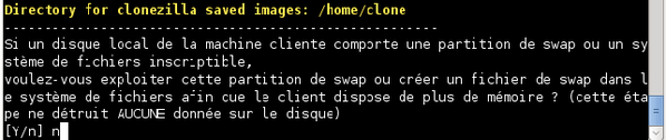 Configuration environnement des clients Clonezilla Server Édition et12