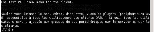 Configuration environnement des clients Clonezilla Server Édition et17